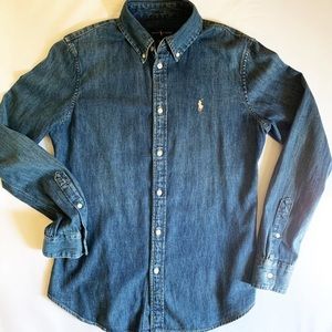 Ralph Lauren Denim Button-Down Shirt - Blue